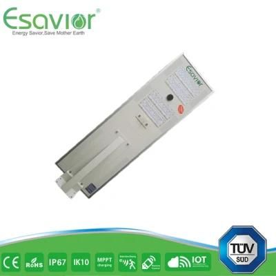 Esavior LED Lumen: 195lm/W 80W LED Light Source Solar Street Lights Solar Lights Outdoor Lighting