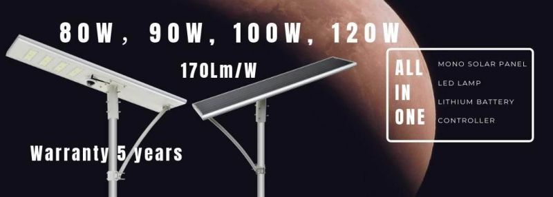 12V Solar 100W LED Street Light