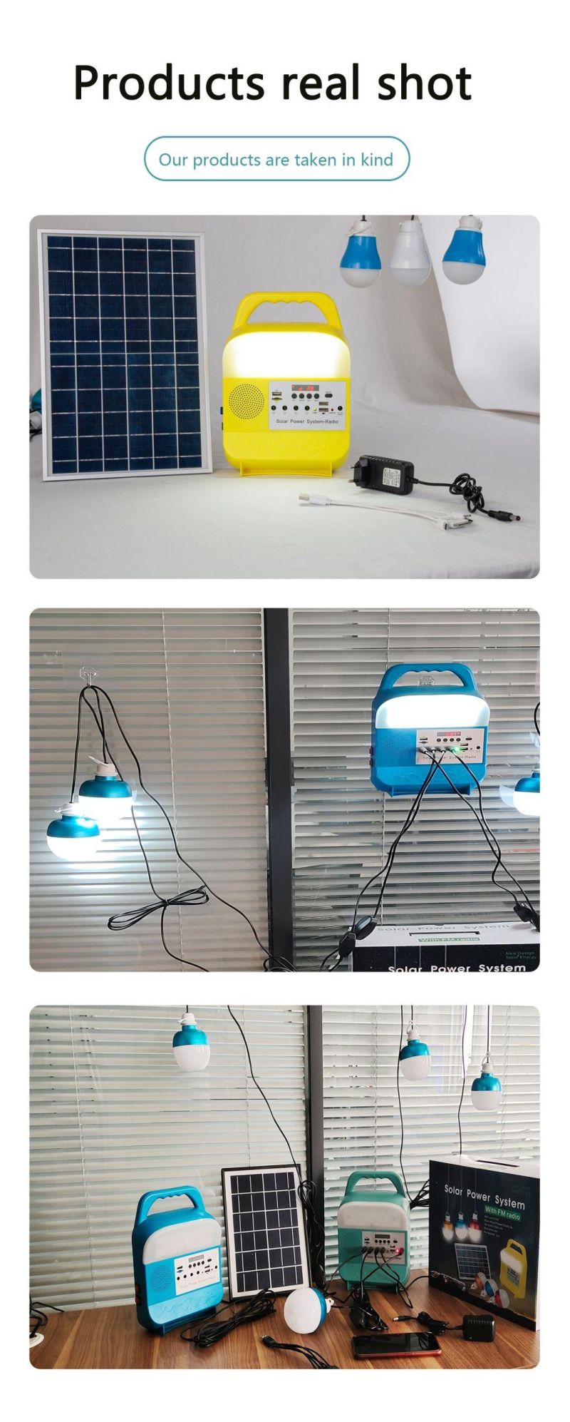 Outdoor LED Lightings with Solar Panel