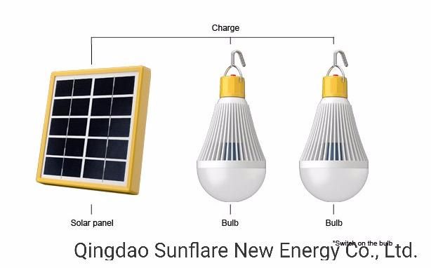 Solar LED Bulbs with Mobile Phone Charger SL-02