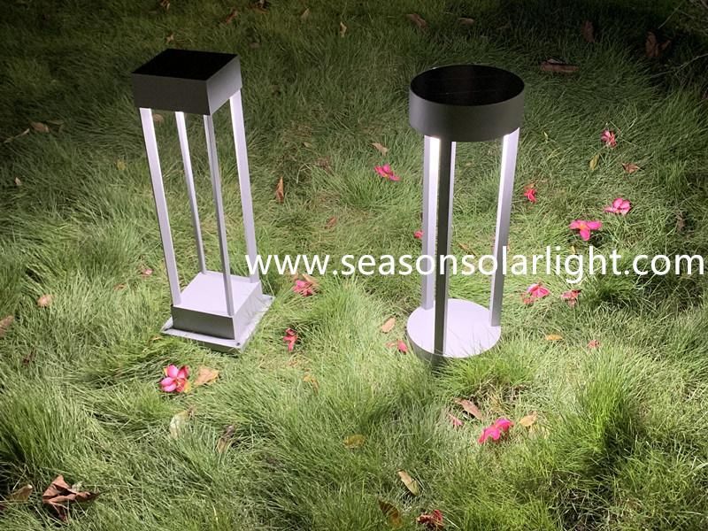 New Square Solar Power Lighting Fixture Pathway LED Outdoor Solar Garden Light with LED Light