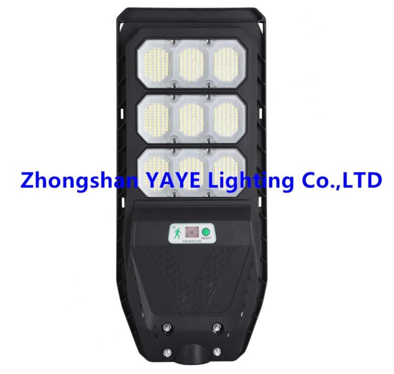 Yaye 2022 Hottest Sell All in One LED Solar Street Light 300W 400W 500W High Brightness Street Lights with 1000PCS Stock/Remote Controller/Radar Sensor