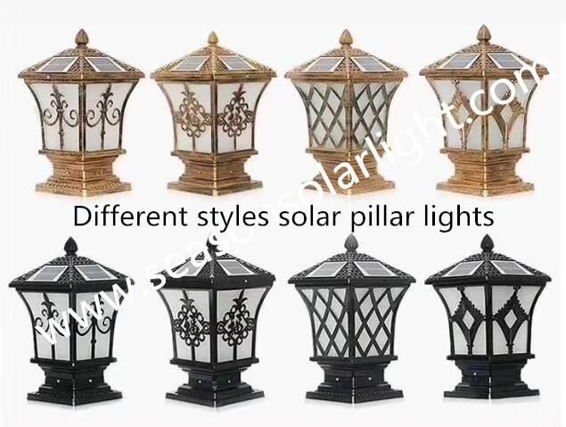 Factory Supply Bright LED Outdoor Lighting Garden Main Gate Solar Fence Light with Double LED Lights