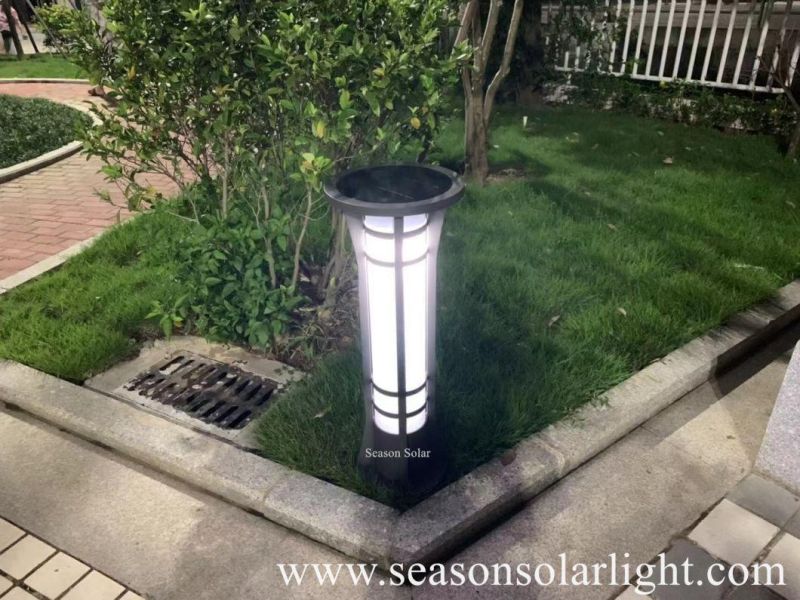 High Power Solar LED Garden Lawn Light Square Integrated Bollard Lighting Outdoor Decorative Garden Lights