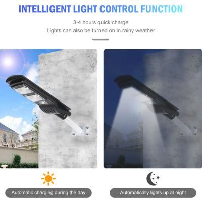 90W All in One Integrated Outdoor IP65 Solar Street Light Factory Directly Sale