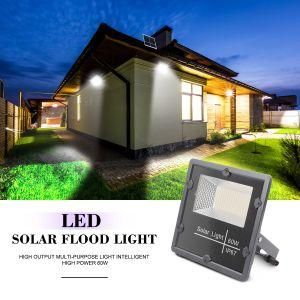 200W Outdoor Solar Powered Wall Mount LED Street Road Garden Flood Light with Panel