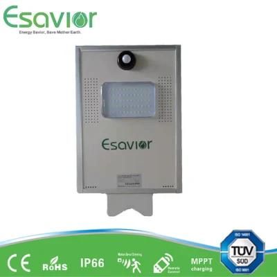 Esavior 500lm-600lm Spr Series All in One Solar Street Lights with IP67/Rosh/Ik10/CE
