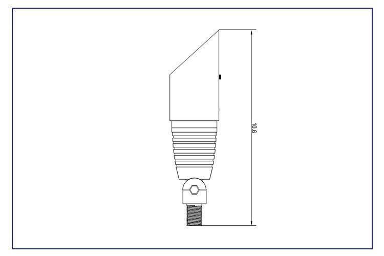 Brass Finish - Lt2505 ETL Listed Adjustable Wattage - Spot Light with Free Stake for Outdoor Garden Landscape Lighting
