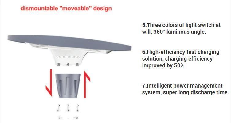 High Charging Efficiency LED Solar Garden Light for Outdoor Pathway