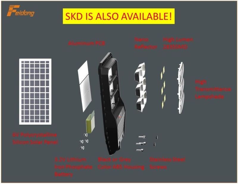 Solar LED Street Lamp Motion Sensor Streetlight ABS Waterproof IP65 100W 150W 200W 250W Outdoor All in One LED Solar Street Light