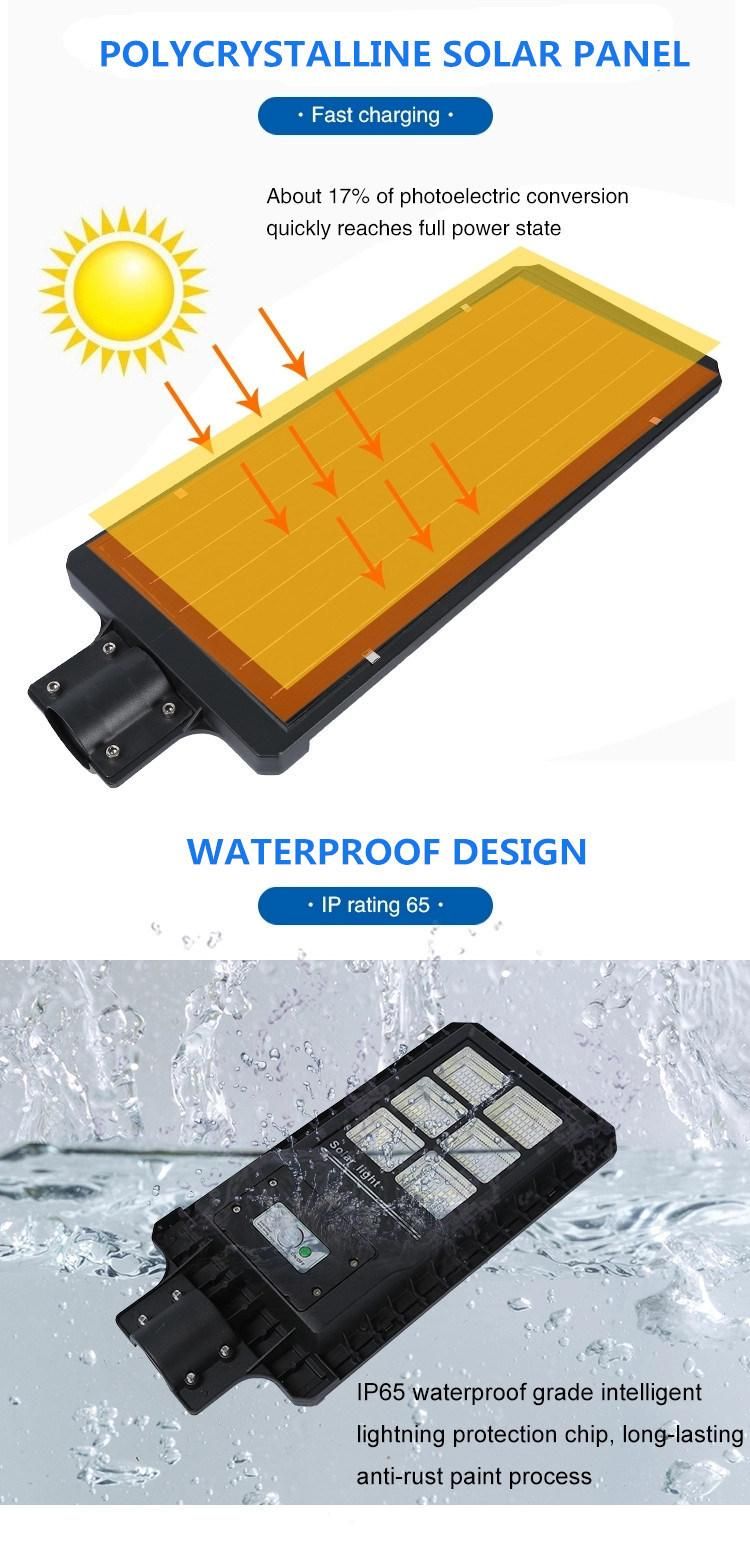 Ce RoHS Outdoor IP65 Household Yard Garden All in One Solar Powdered LED Street Light