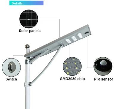 30W 40W 60W 100W 120W LED Street Solar Light Price List