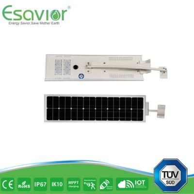 Esavior High Efficiency Mono PV 40W Integrated LED Solar Street Lights Solar Lights