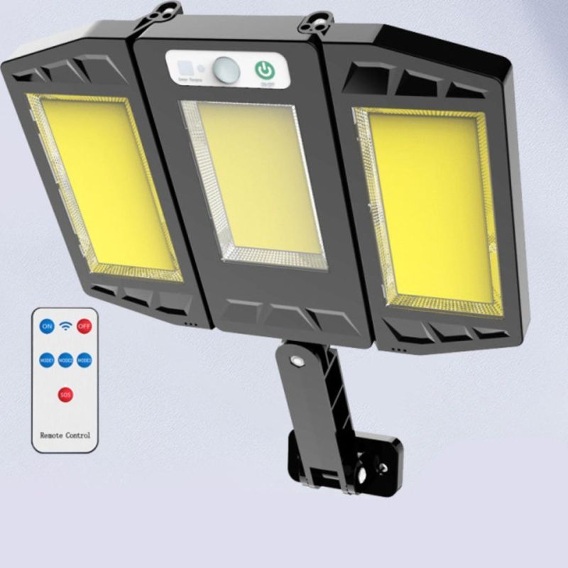 Solar Street Light 300W, 18000lm IP66 Solar Lights Outdoor Lamp Motion Sensor, LED Solar Flood Lights with Remote Control, Dusk to Dawn Solar Security