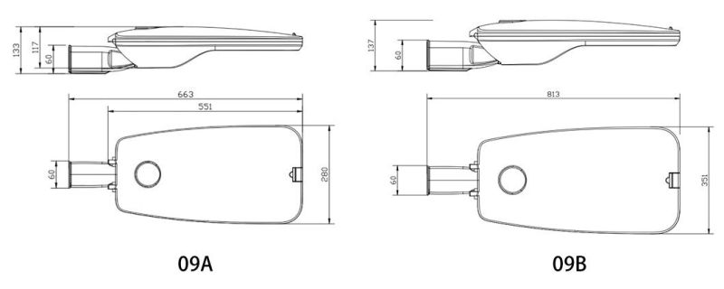 Ik08 Die Casting Aluminum >80000 Hours 40W 60W 80W 100W LED Lamp for Split Solar Light IP65