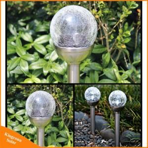 Color Changing Glass Solar Lawn Light for Outdoor Garden Decorative