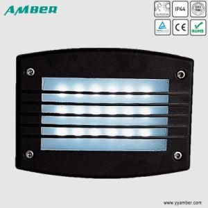 LED Outdoor Wall Recessed Light with Glass Shade