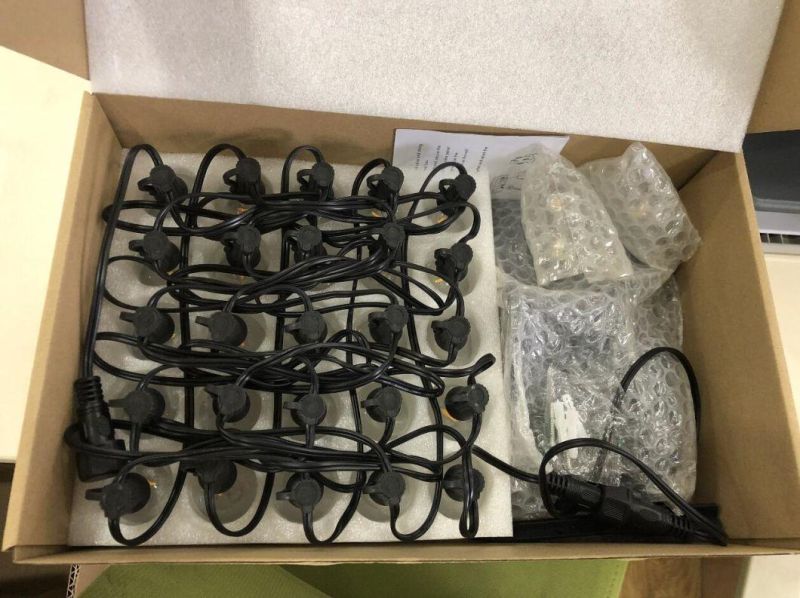 Factory Price Wholesale Outdoor G40 Bulbs Solar Energy RGB LED String Light for Christmas Holiday