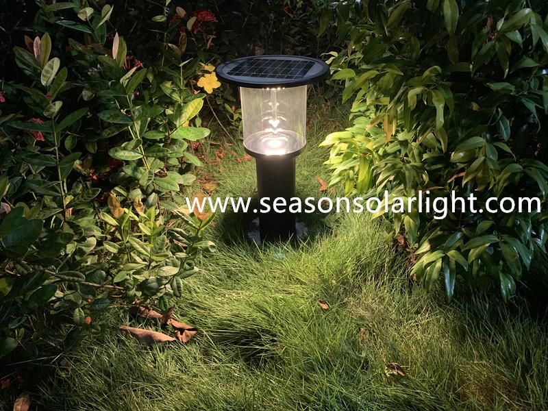 High Power Solar Lighting LED Outdoor Solar Pillar Light with Warm LED Light for Gate Lighting