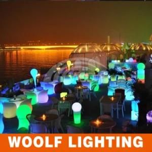 Outdoor Fashion Colorful Restaurant LED Illuminated Furniture