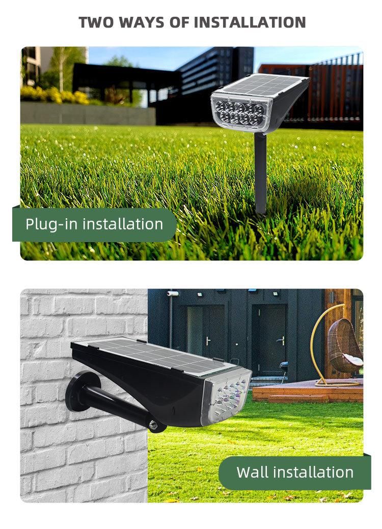 Outdoor Solar Powered Garden Lights LED Landscape Solar Spotlights