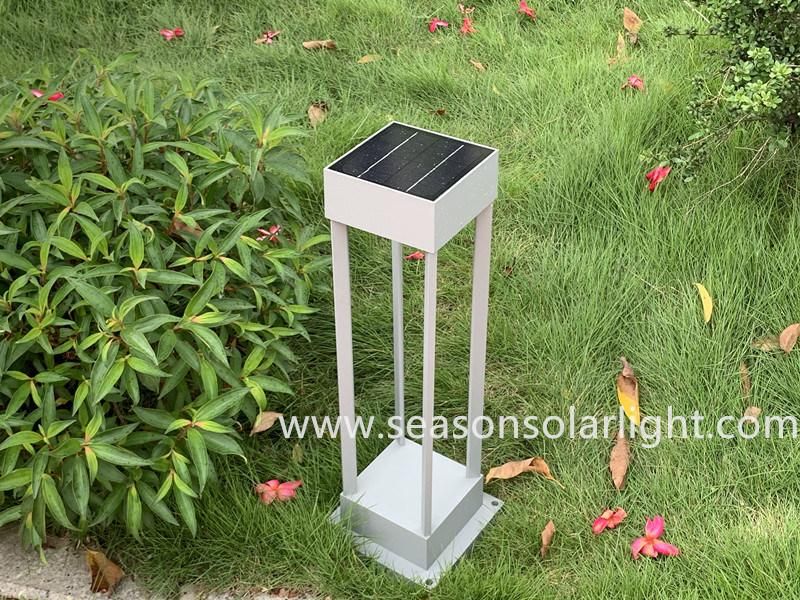 New Square Solar Power Lighting Fixture Pathway LED Outdoor Solar Garden Light with LED Light