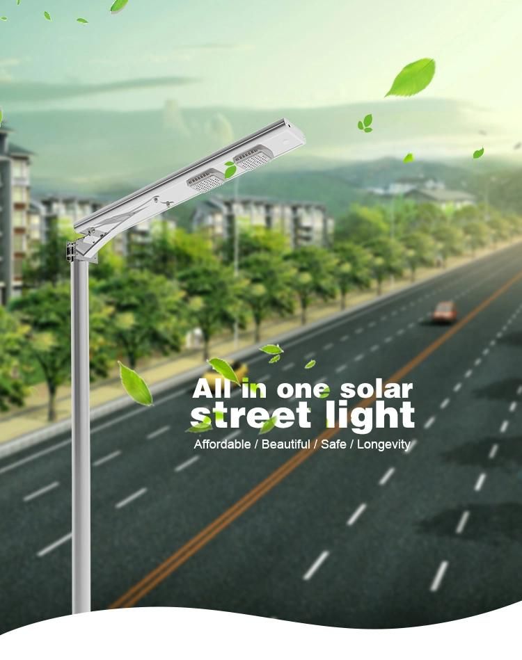 China Factory Price 100W All in One Solar Street Light Garden Lighting 3 Years Warranty Outdoor Smart LED Street Light