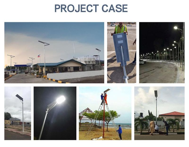 Self-Cleaning Solar Street Light Periodic Dust Sweeping and Snow Cleaning 30W High Efficiency