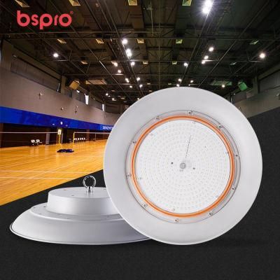 Bspro New Sport Ground Stadium Remote Control Lighting High Lumen Indoor Outdoor UFO Solar LED Linear High Bay Light