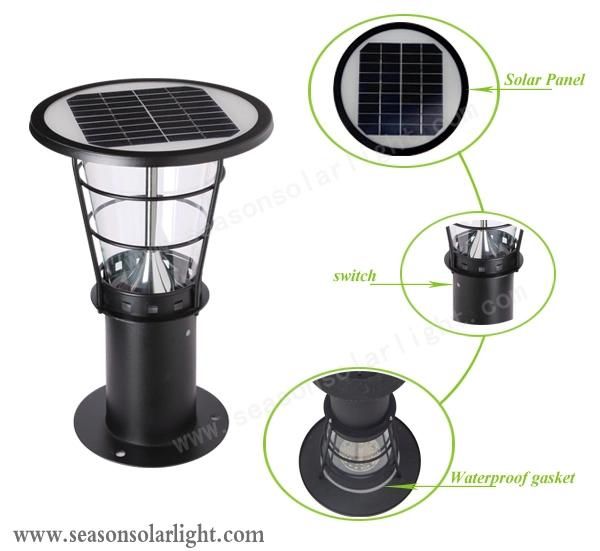 Bright LED Lighting 38cm Solar Garden Lights for Outdoor Landscape Lighting Lawn Villa Lighting