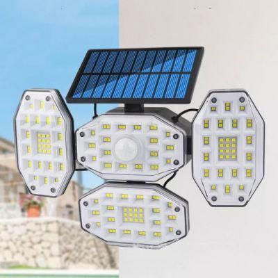 COB 100 LED Solar Garden Light Outdoor Wireless Waterproof Smart Sensor LED Solar Security Wall Light Path Yard Lamp