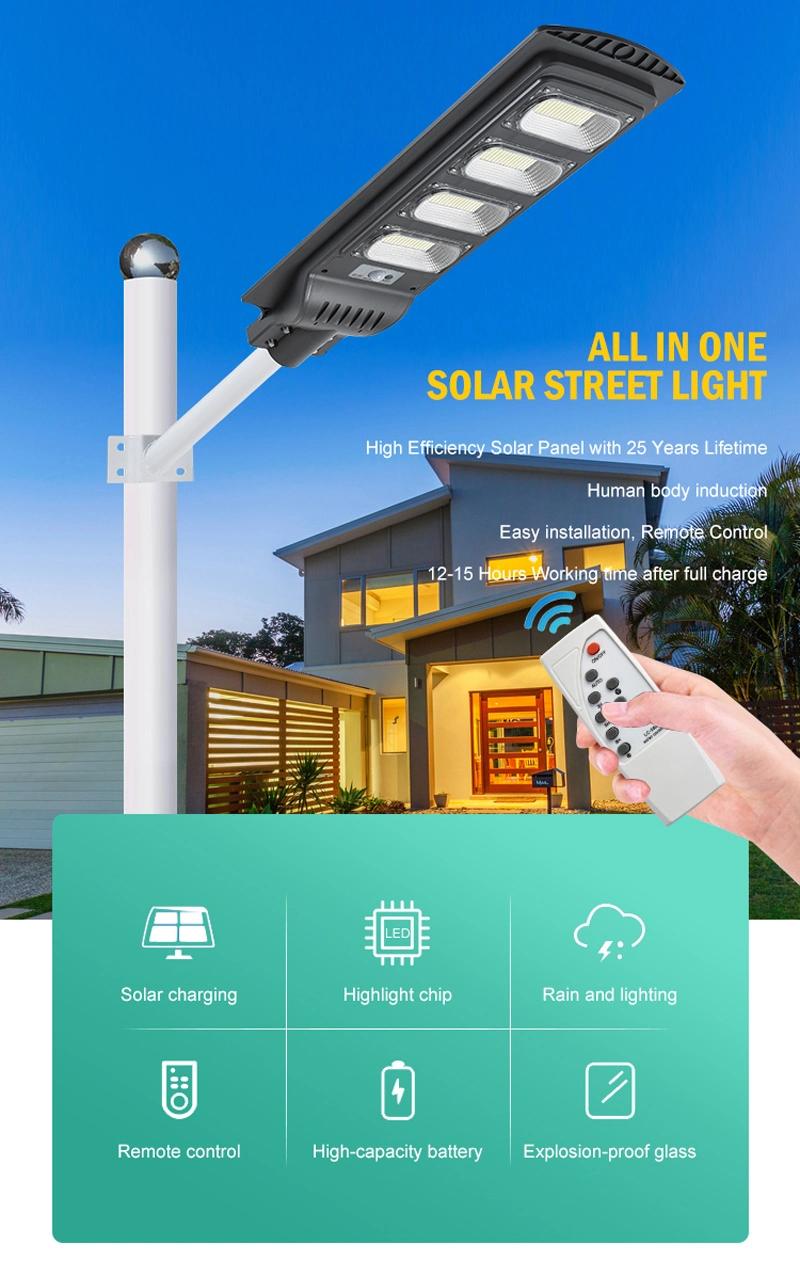 Factory Price Super Brightness Solar Light Energy Saving Outdoor Waterproof IP65 LED Street Lights