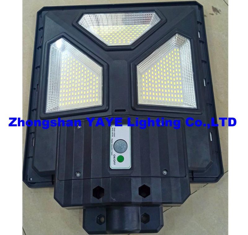 Yaye 2022 Hottest Sell 200 Watt All in One Solar LED Street Road Wall Garden Lamp with Radar Sensor/ Remote Controller 500PCS Stock (YAYE-22SLSL200WB)