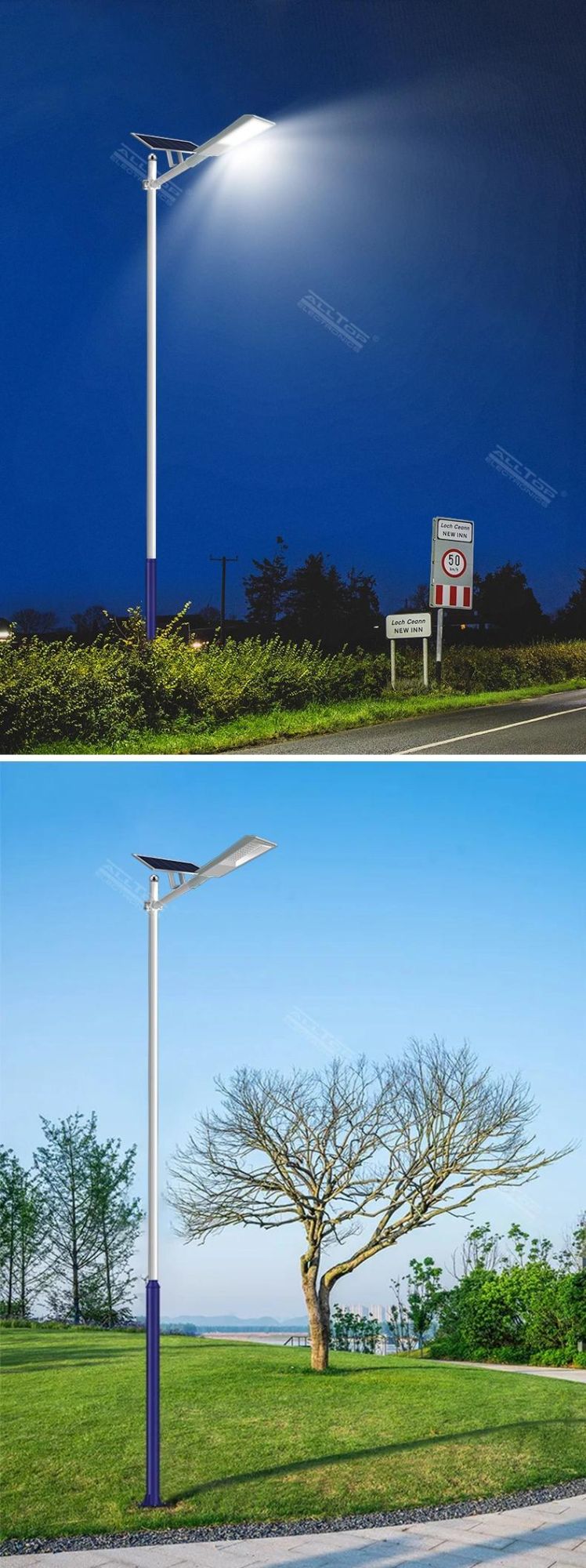 Alltop High Brightness SMD IP65 Waterproof 100W 200W Split Type Highway Road Outdoor LED Solar Street Light