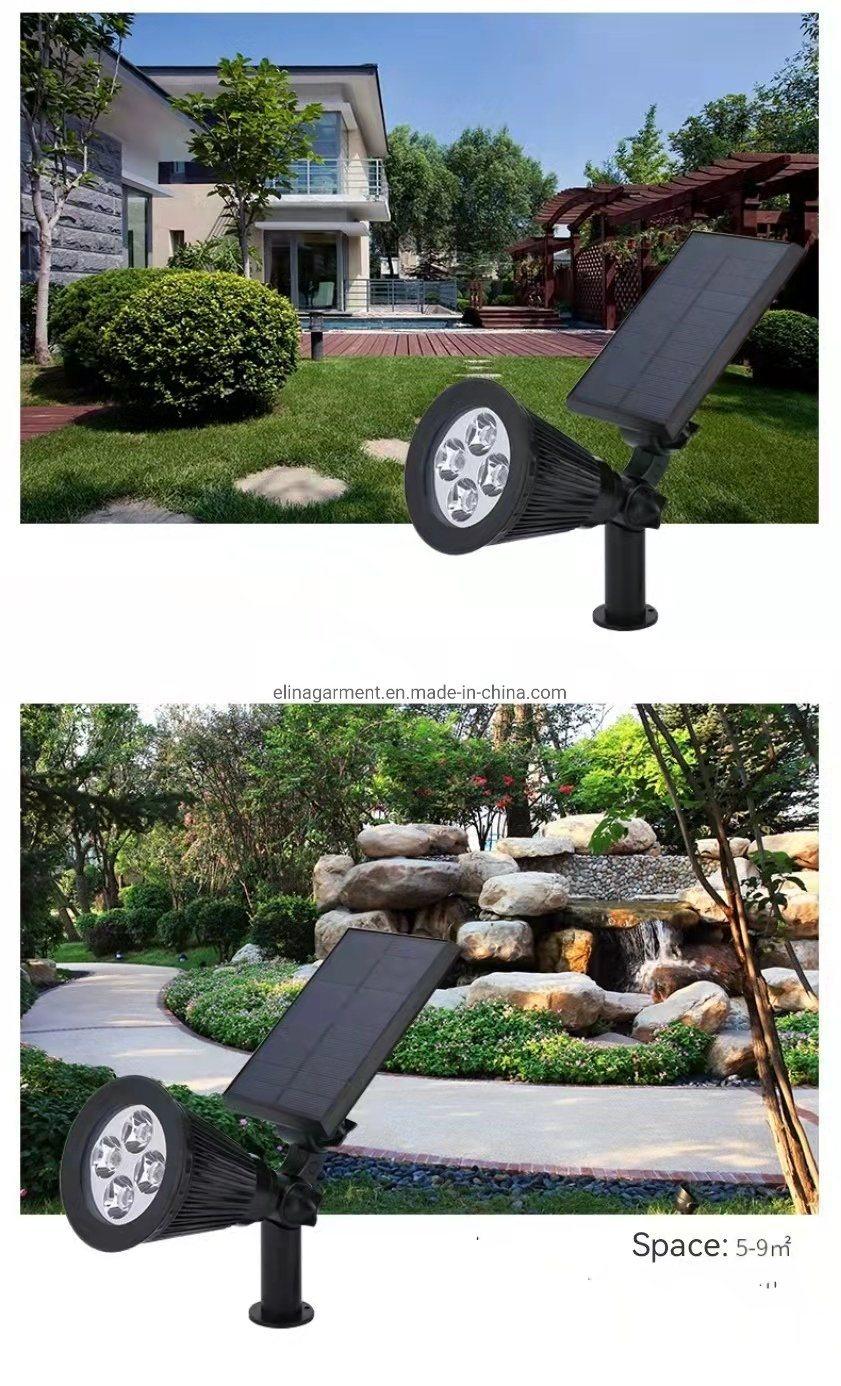 High Quality Portable Outdoor LED Solar Garden Color Changing Spotlight Factory Supply Solar Light 2021