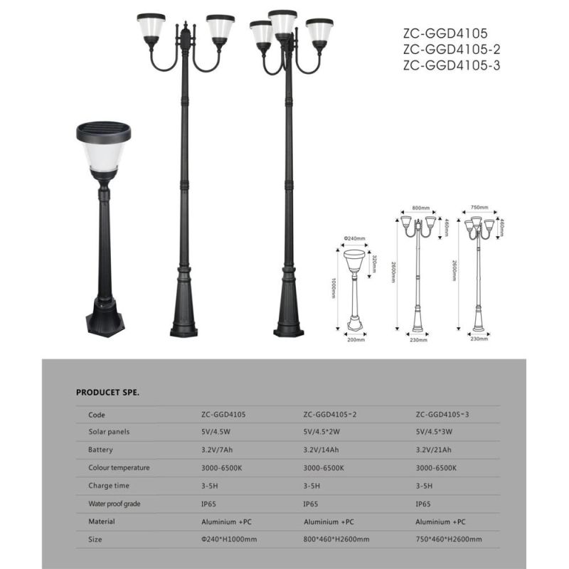 Solar Path Light Stainless Steel Lights Solar LED Lawn Lamps, LED Solar Path Lights