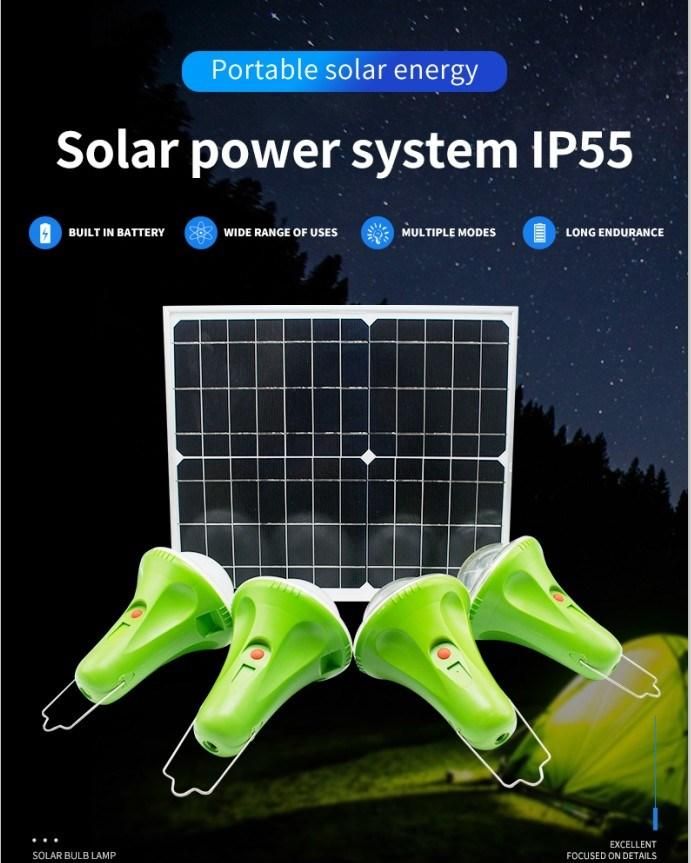 Four Colors High Quality Recycling Home Solar Systems of Lighting
