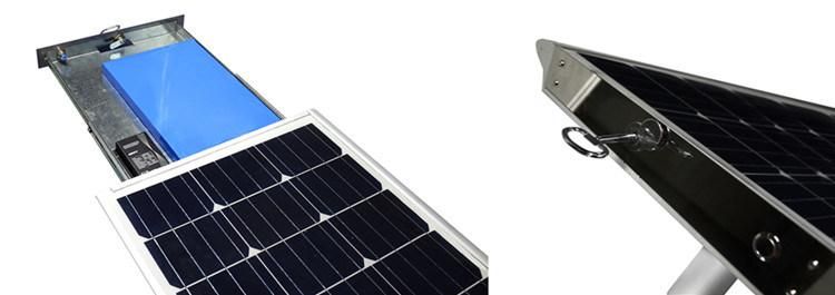 New 20W 30W 40W 50W All in One Solar LED Street Lamp for Sidewalk