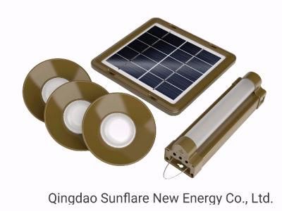 2019 Qingdao Factory 4W Solar Power Kit System with USB
