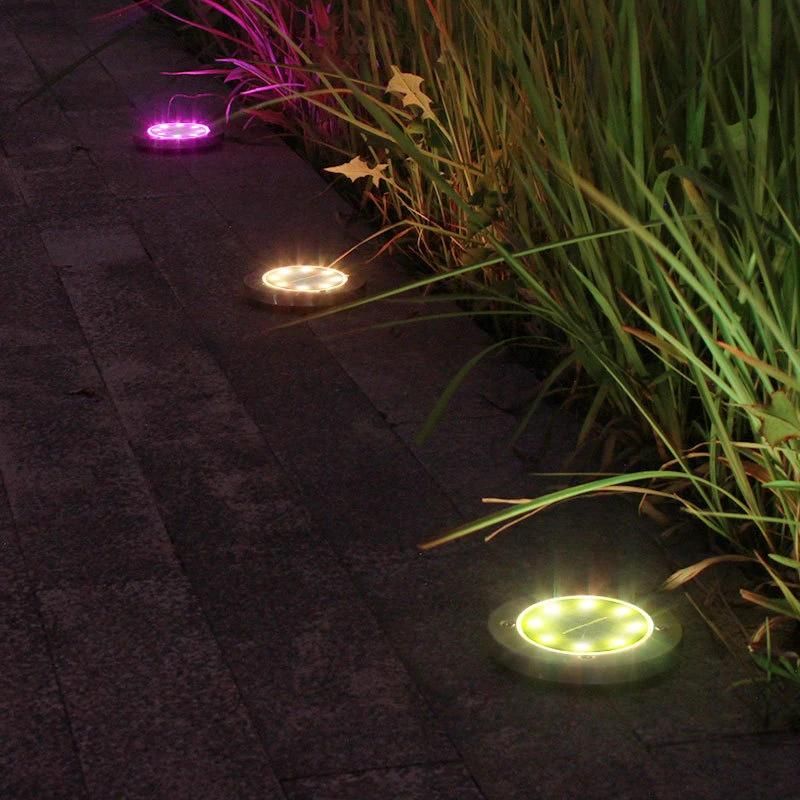 Buried Solar Garden Light Waterproof Outdoor Pathway Floor Under Ground Spot LED Solar Lawn Yard Outdoor Lamp