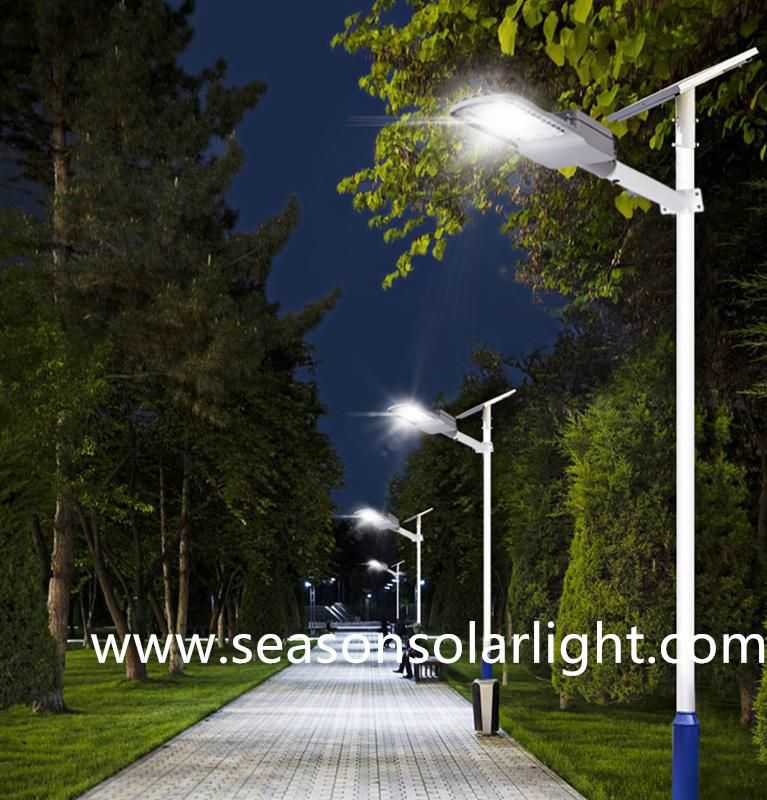 High Power LED Project Lighting 5m Intelligent Sensor Lighting Solar Outdoor LED Street Light with LED Light & Battery