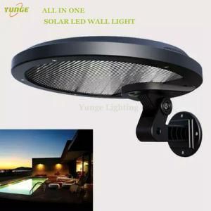 Integrated Solar Powered Outdoor LED Solar Light for Garden Gate Wall with PIR Motion Sensor