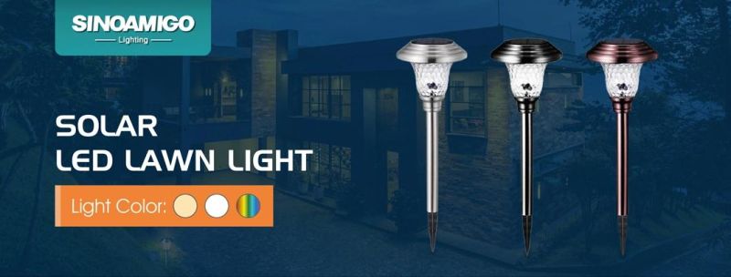 Solaramigo Outdoor Waterproof Stainless Steel Glass LED Garden Landscape Ground Plug Light