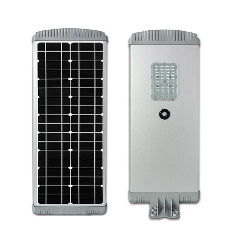 2022 New Motion Sensor All in One 60W 80W Solar Panel LED Street Light with Remote Controller
