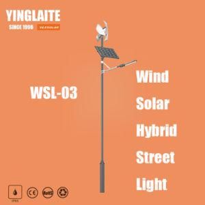 High Lumens Bridgelux CREE 8m Pole 100W Wind Solar Hybrid Outdoor Light