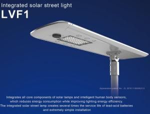 CREE3030 Chips LED Solar Street Light with IP65 Waterproof Function and Lithium Battery