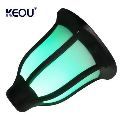 Super Bright New Garden IP65 Waterproof Battery Powered Outdoor Yard Lawn Flame Lamp LED Solar Torch Light with Green Color