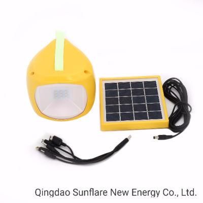 Ngo/Goverment Project 2W LED Solar Lantern LED Lamp with USB for Mobile Phone Charger