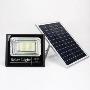 CE Certification 5 Years Warranty Newest Rechargeable 100W 200W Solar Panel Garden LED Flood Lights