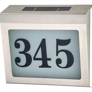 Solar LED House Address Number Light